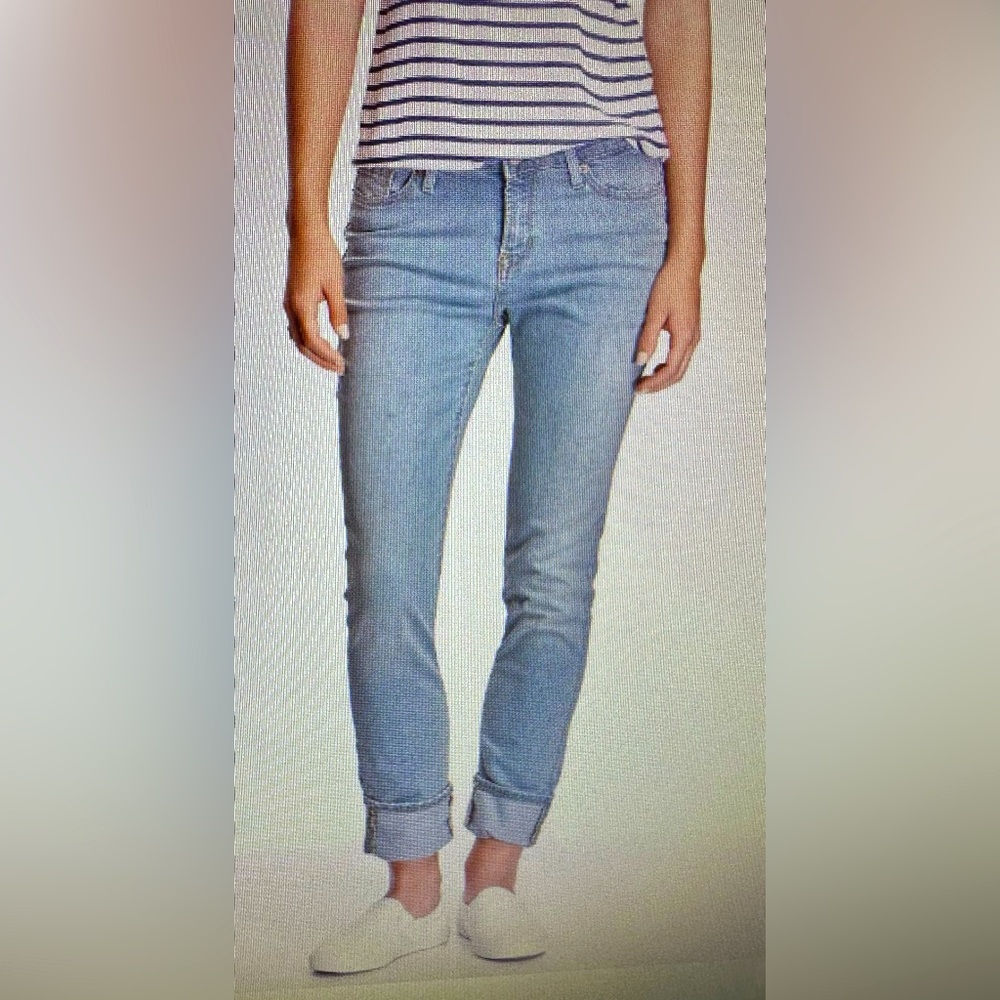 Old Navy boyfriend, straight, cuffed destructed, jeans, size 12, NWOT